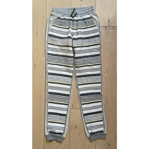 lemlem Meron Sweat Pants Jogger Stripe - Heather Grey - Size X-Small NWOT
